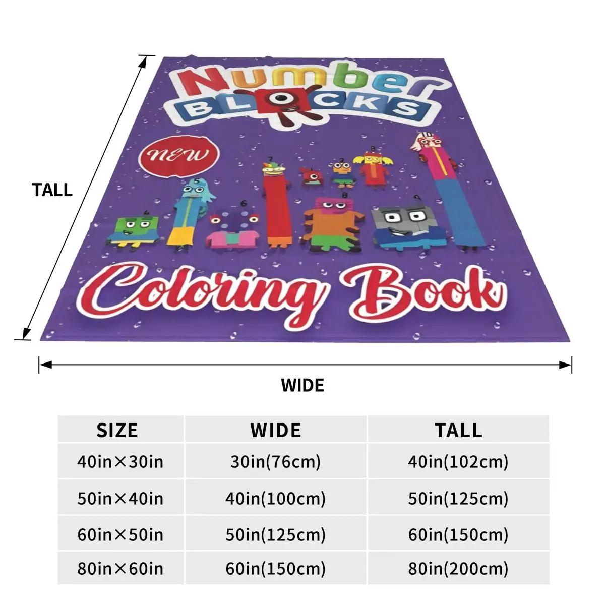 Теплые мягкие одеяла для кемпинга N-Numberblocks-s мультяшное одеяло фланелевое