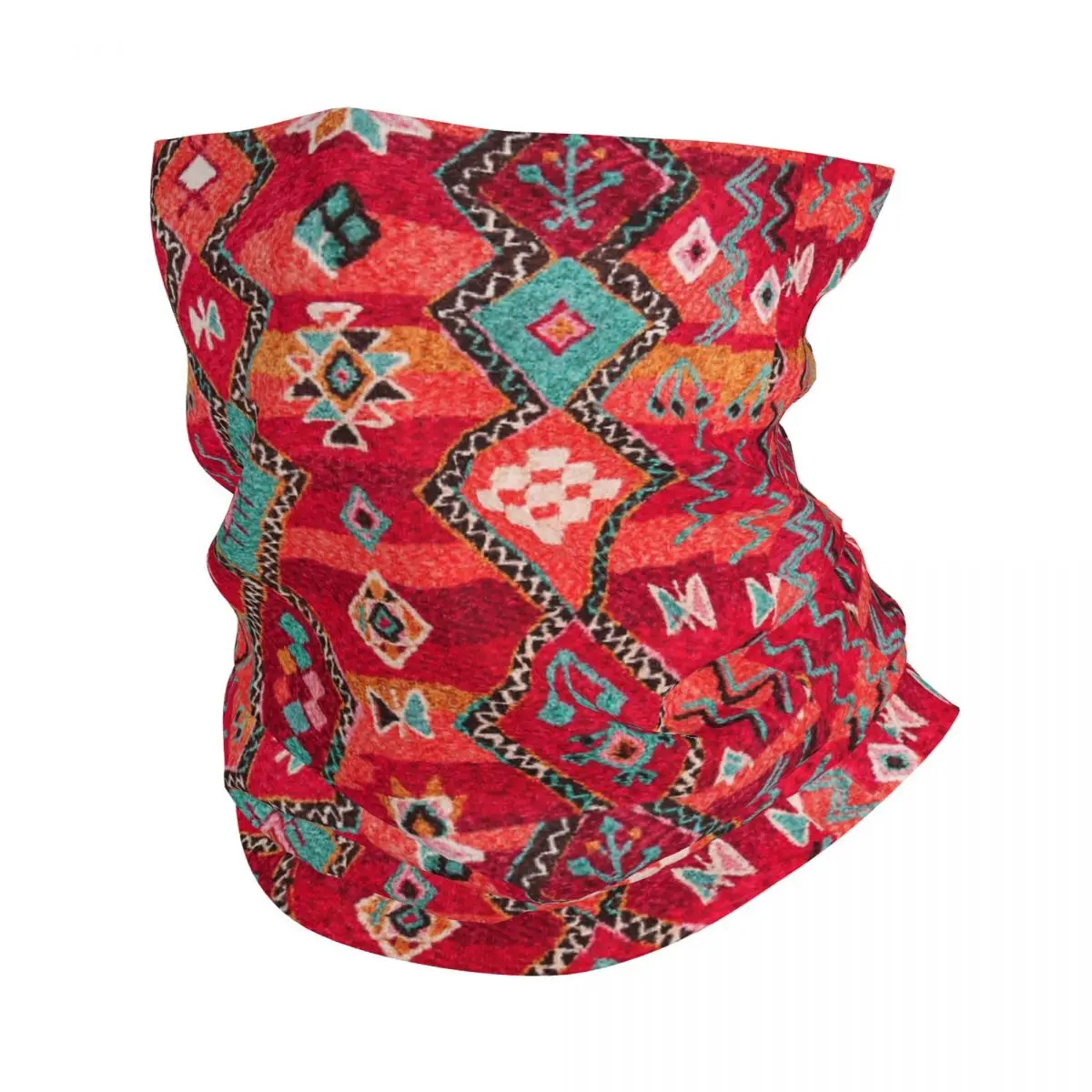 

Traditional Bohemian Moroccan Bandana Neck Gaiter Printed Boho Hippie Antique Face Scarf Multi-use Headwear Running Adult Winter