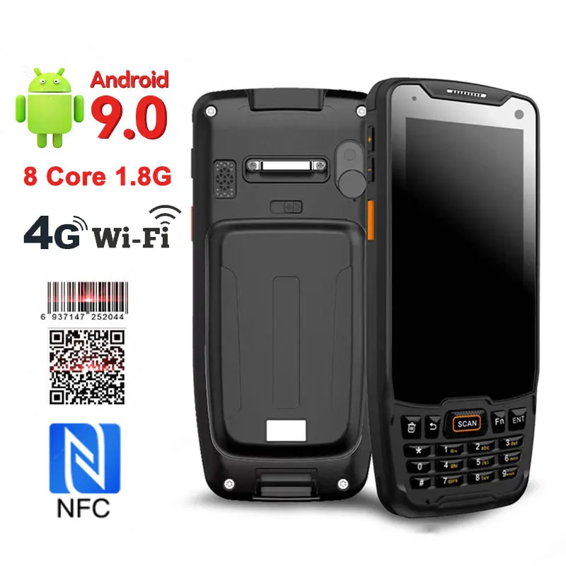 Android 9.0 PDA Handheld Terminal PDA Data Collector 1D 2D QR Barcode Scanner Inventory Wireless 4G GPS POS Android Logistic PDA