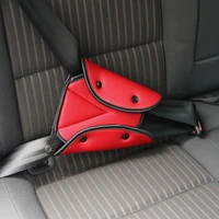 car safe seat belt cover soft adjustable children safety belt fixer triangle anti ledge for child neck protection belts