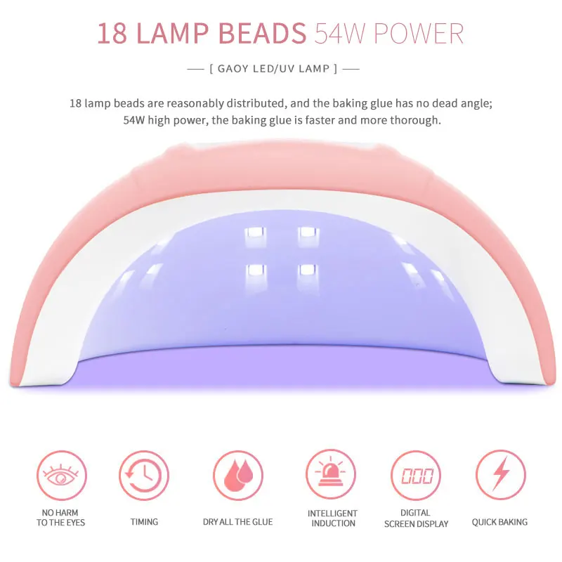 Сушилка для ногтей LED/UV-лак УФ-лампа Удлиняющий гель-лак лака Soak Off Lacquers Base Top Coat