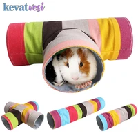 hamster tunnel tube foldable tunnel toy colorful hamster tube toy cage small animals hedgehog guinea pig interactive toy
