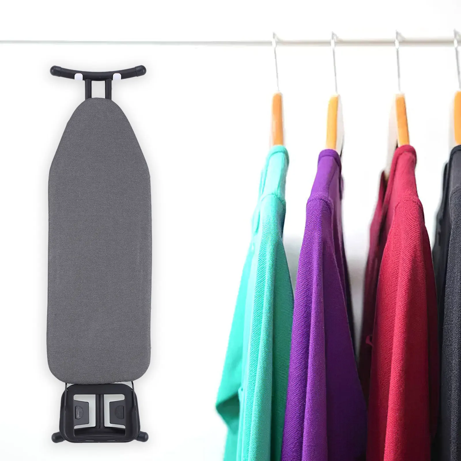 

1PCS Ironing Board Holder Home Hotel Dryer Holder Iron Wall Mounted Iron Rest Stand Heat-resistant Rack Hanging Accessories