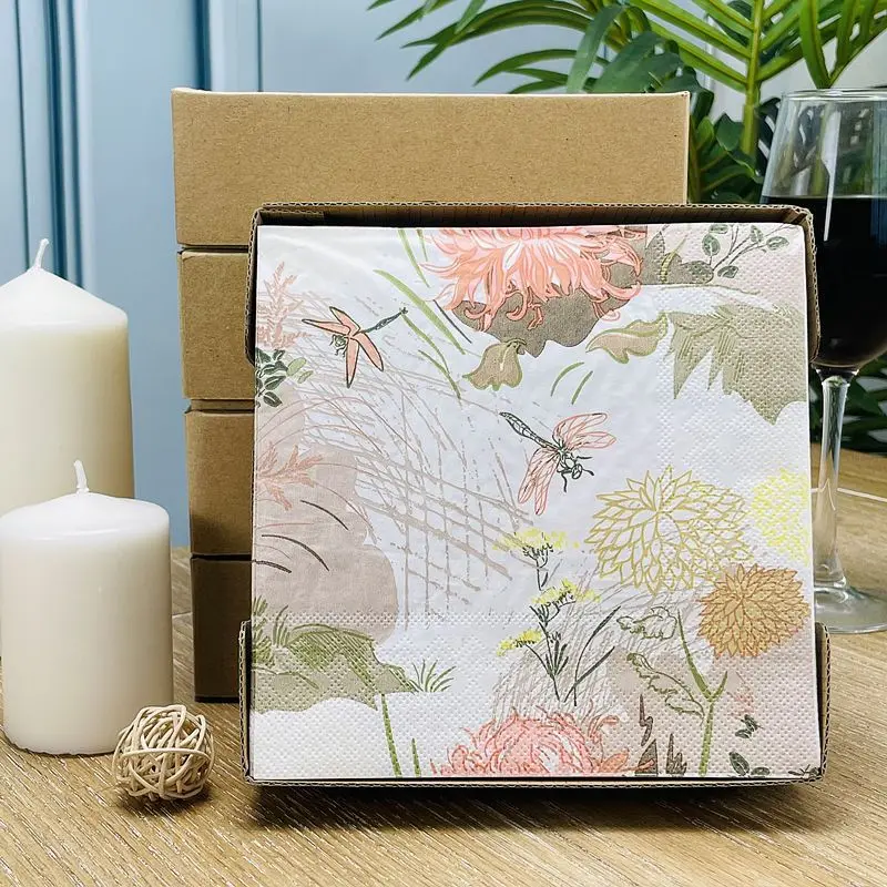 

1 коробка/50 листов, одноразовые бумажные салфетки, 3 слоя