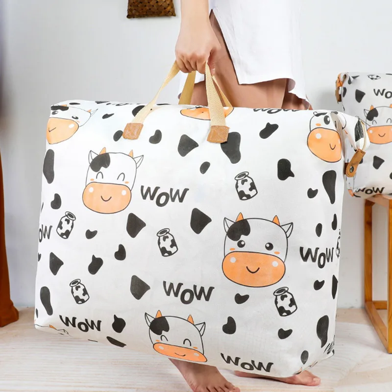 

Quilt Clothes Storage Bag Big Capacity Blanket Sorting Bags Dustproof Closet Under-Bed Storage Moisture Proof Organizer 1PC