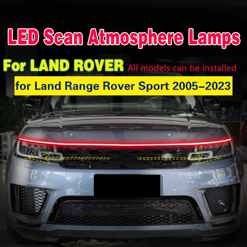 

For Land Rover Range Rover Sport 2005-2023 Scan Starting Car LED Lamp Fog Light DRL 12V Universal Auto Decorative Ambient Lamp