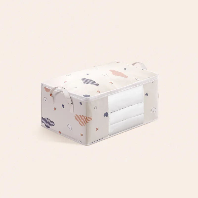 

Large Capacity Foldable Storage Bag Clothes Blanket Organizer Dustproof Quilt Storage Bag Household Closet Cabinet Organizer Box