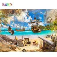 pirate decor backdrop boy birthday party supplies photography background pirate ship playground poster photo wallpaper backdrops