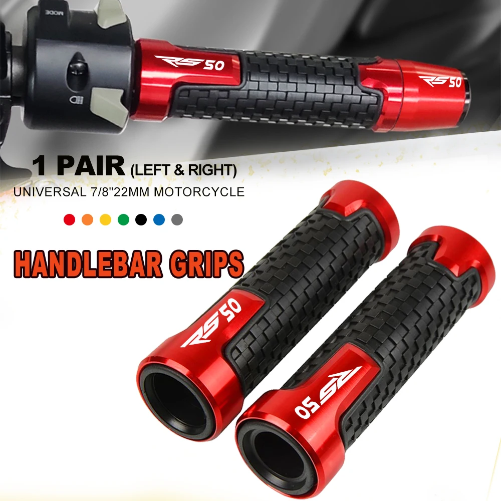 

Мотоциклетные ручки 1/4 "22 мм, Нескользящие ручки, ручки, заглушки руля, заглушки руля, заглушки для Aprilia RS50 RS 50 7/8 1999 2000-2001