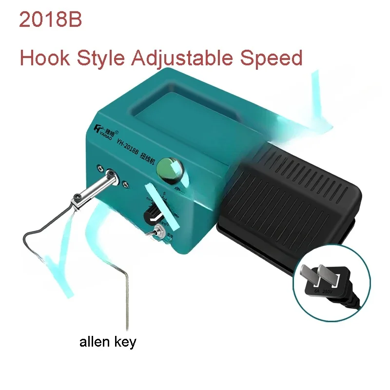 Фото Реверсивное, с регулируемой скоростью, многофункциональное электрическое устройство для скручивания и намотки экранированных проводов и жгутов проводов. №2