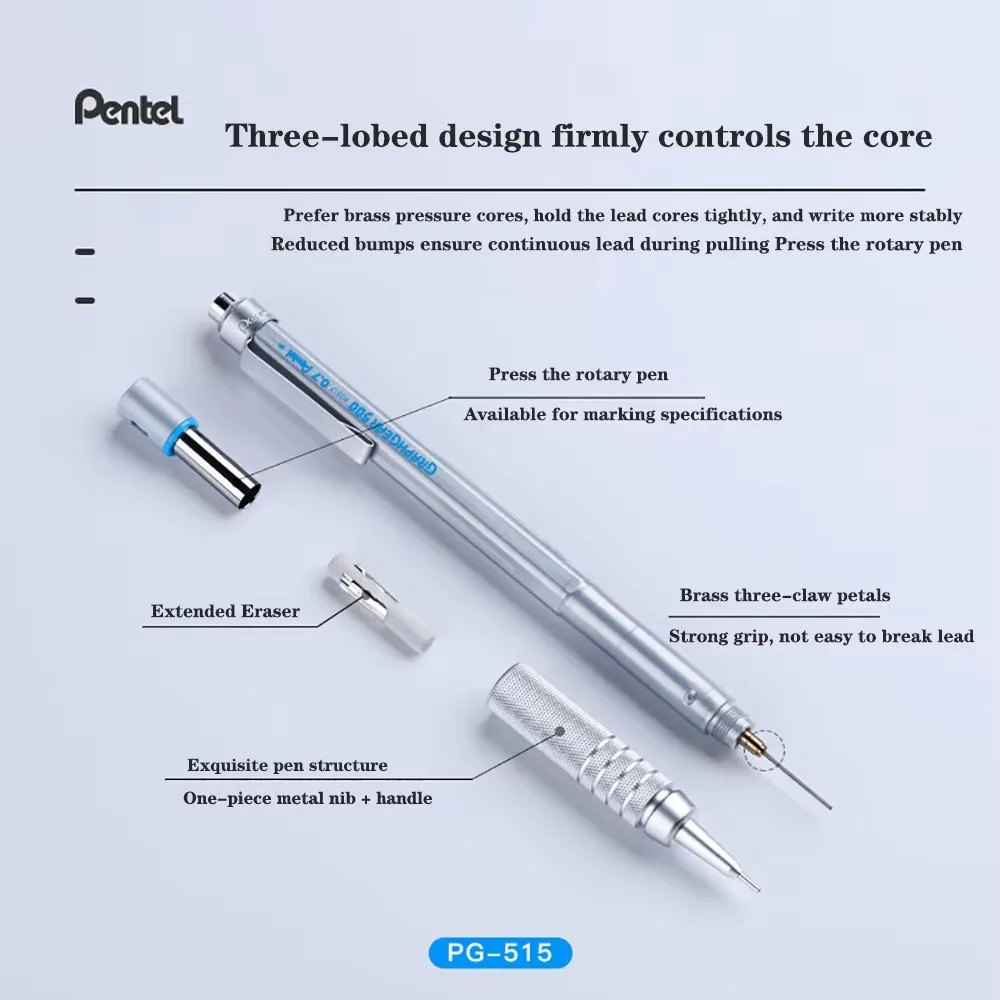 Pentel Graphgear 500 Механический Карандаш Профессиональный Инженерный Автоматический