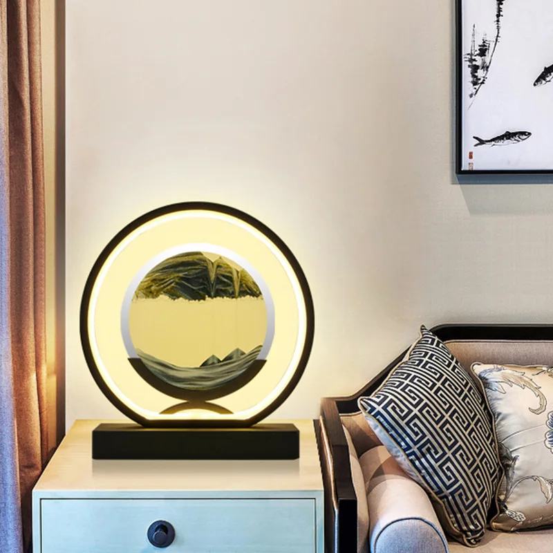 Светодиодная 3-цветная настольная лампа с подставкой