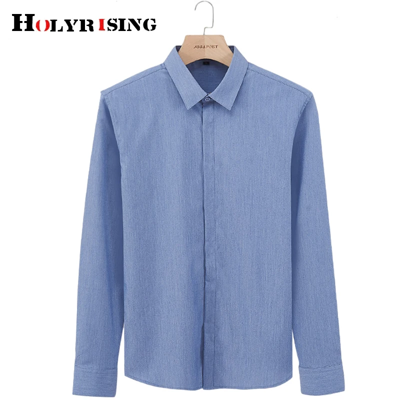 

men shirts luxury long sleeve рубашка мужская m-4xl soft man clothing breatheable spring base designer clothes NZ028