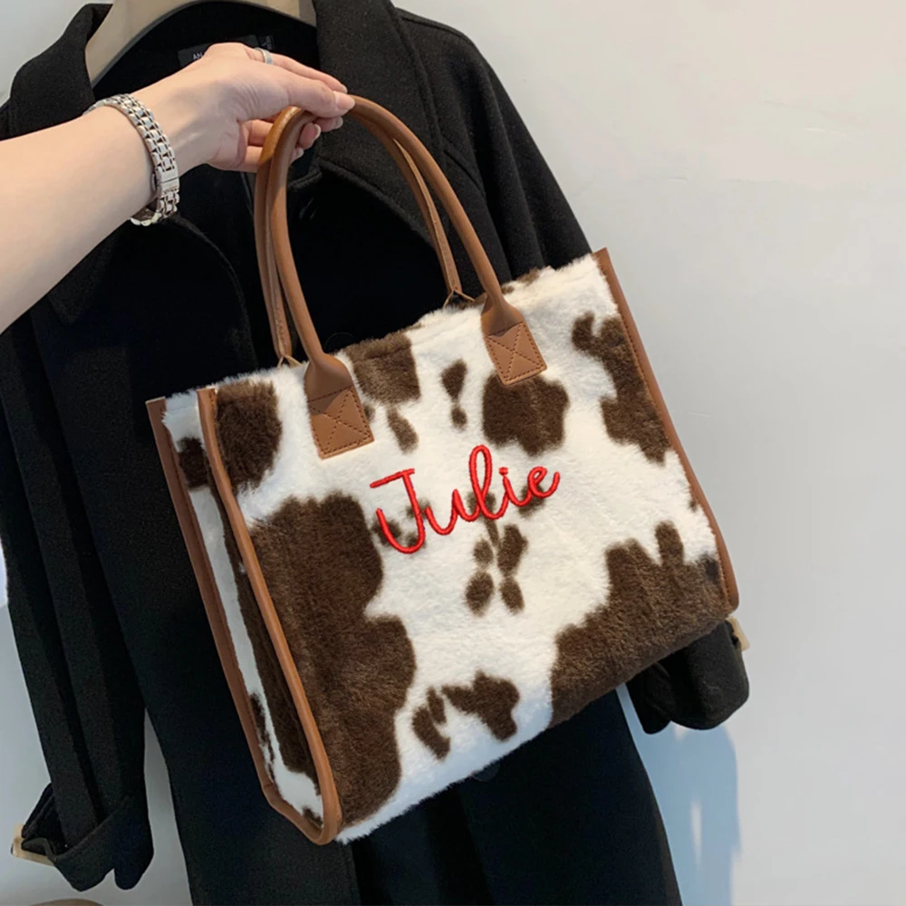 

Новая женская модная сумка-тоут с вышивкой имени, уникальные подарки на день рождения, сумка через плечо, женская сумка для покупок с именем