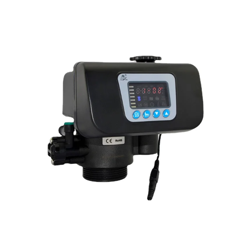 

Multi-port control valve for water filters softeners