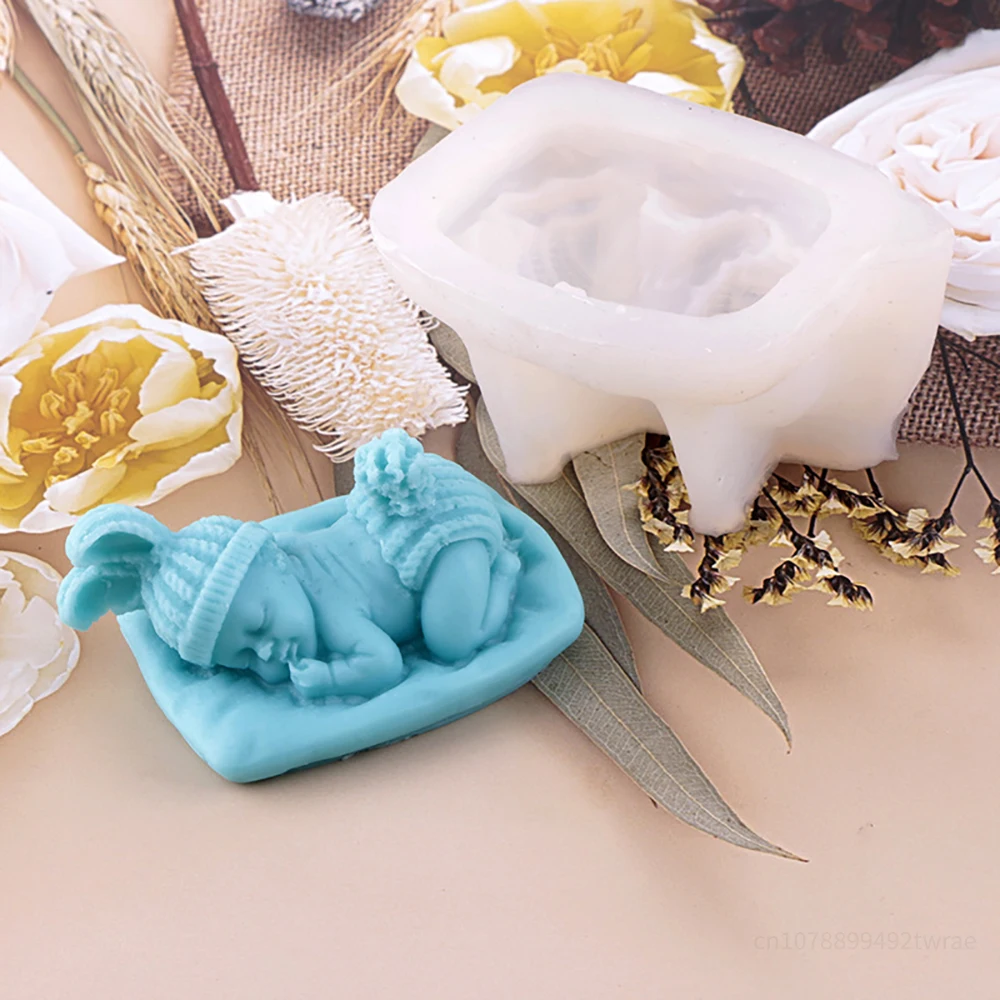 3D детская силиконовая форма в виде свечи искусственная ручной работы