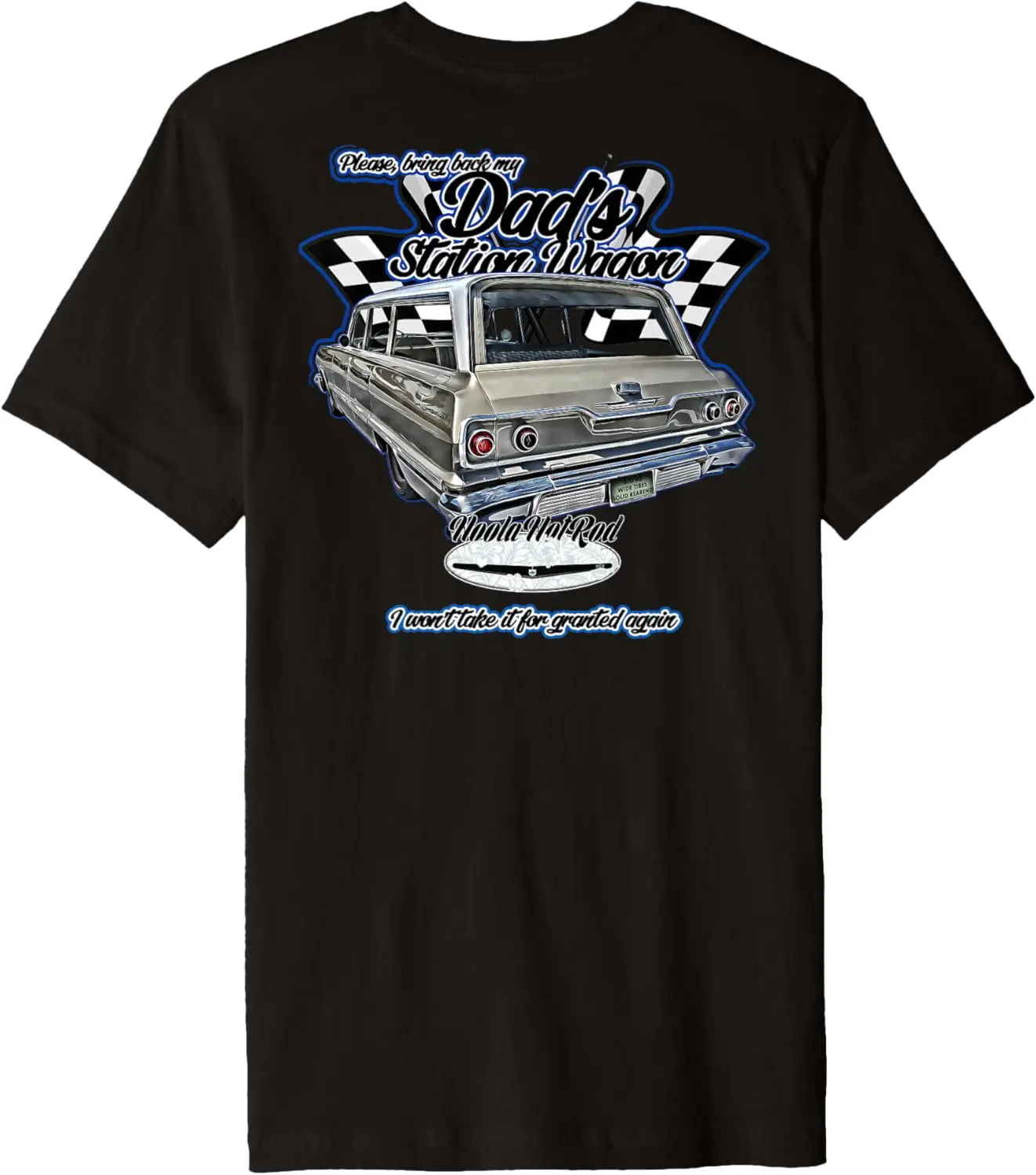 Футболка Impala 1963 Dad's Station Wagon Biscyne Delray Balelair Premium Hotrod