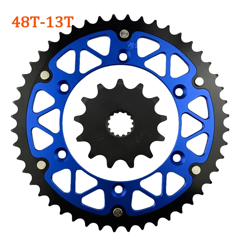 13T передняя 45T ~ 52T задняя зубчатая звездочка колесо мотоцикла подходит для YAMAHA YZ125