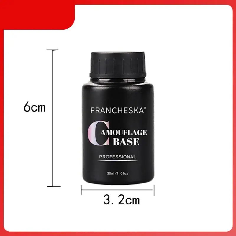 

FRANCHESKA 30ML Nail Gel Nail Art Color Base Gel 2 in 1 Glitter Camouflage Base Gel For UV LED Lamp Nail Polish Manicure