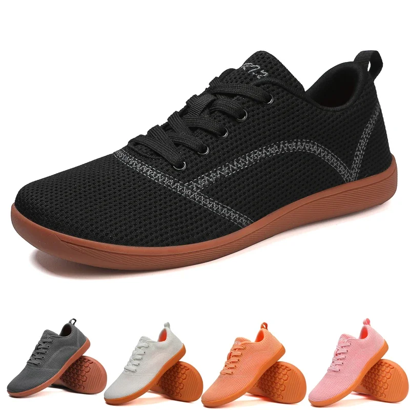 Туфли на плоской подошве с широким носком для мужчин и женщин Уличная обувь в