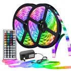 Цветная (RGB) 5050 Светодиодный светильник s полосы Rgb лента светодиодный 12v неоновые полосы светодиодный пропилен-каучука прокладки с пульт дистанционного управления Ночной светильник светодиодный потолочный светиль
