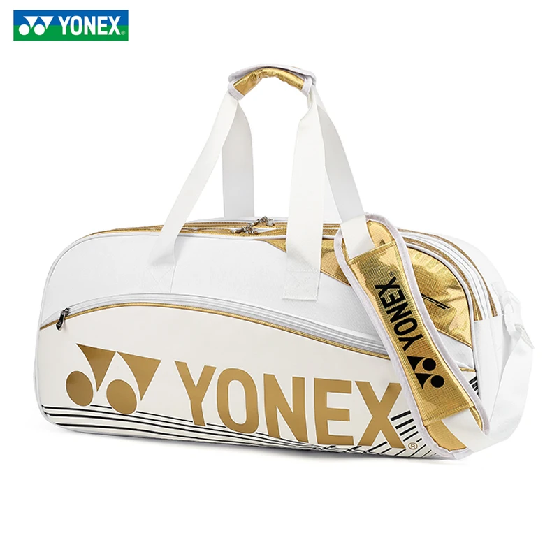 Original YONEX Insulating Design Large Tennis Bag PVC Waterproof Racquet Bag Max 6-8 pcs Rackets Badminton Bag for Training