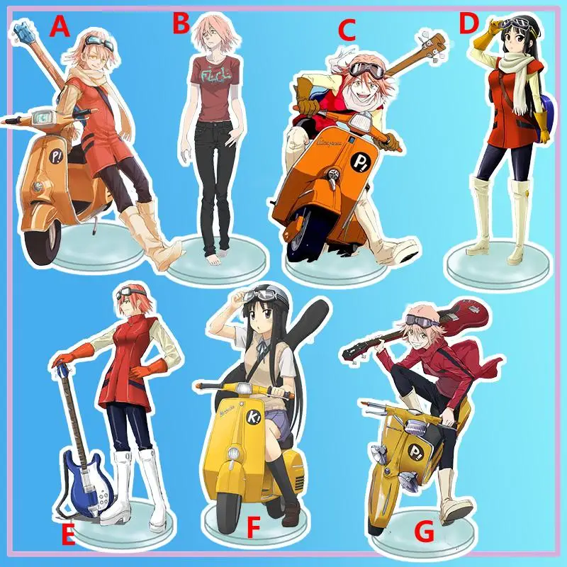 

Anime Stand FLCL Haruko Haruhara Ninamori Eri Acrylic Figure Display Desktop Decoration 15cm