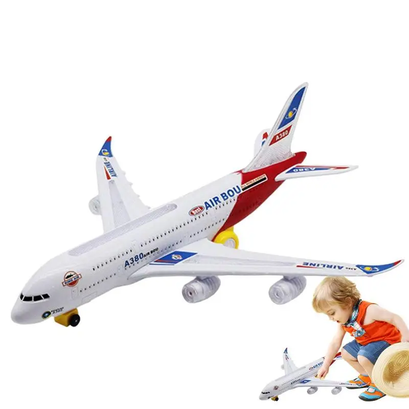 

Airplane Toys For Kids Electric A380 Detachable Plane Toys With LED Flashing Light Music Battery Operated For Kids Boys Girls