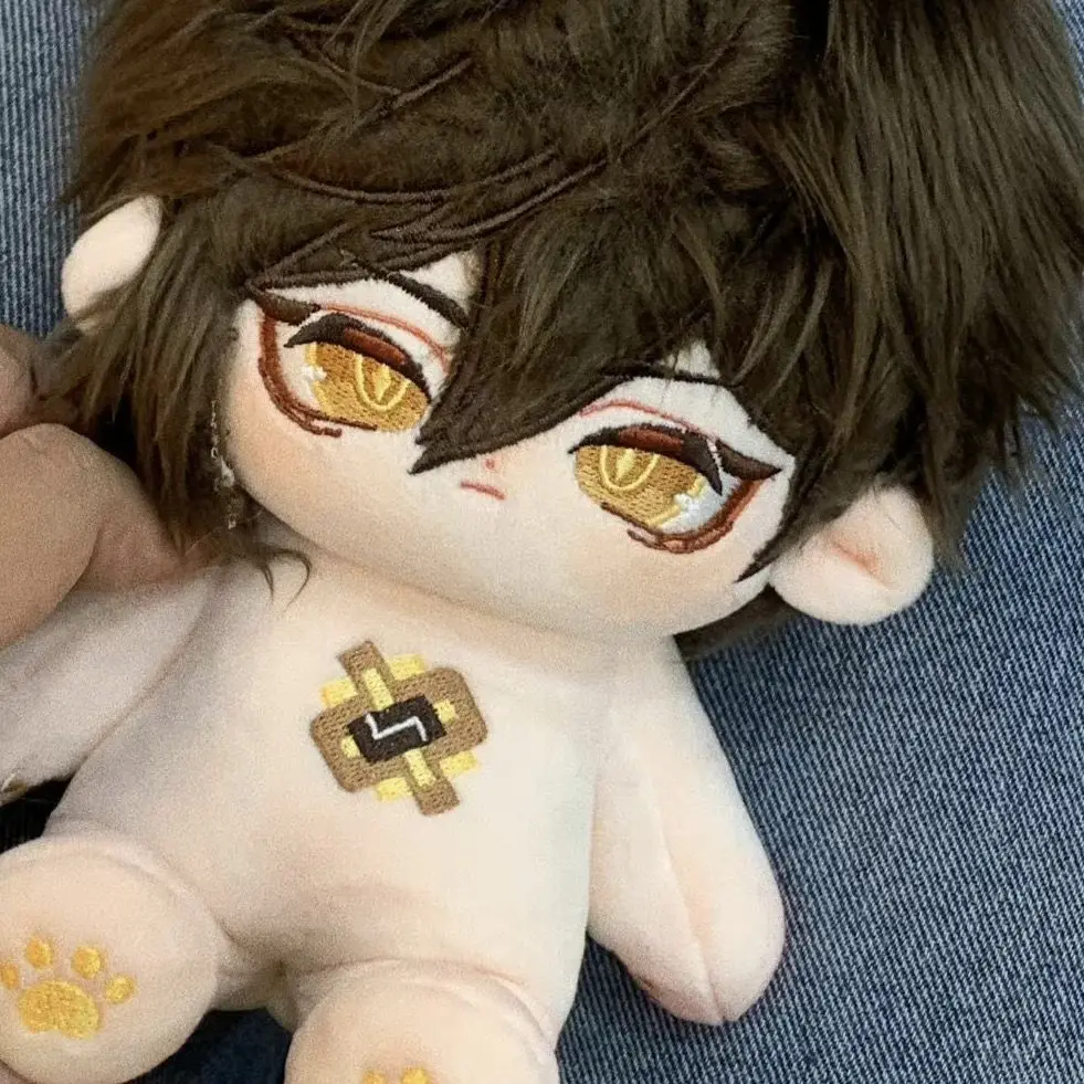 

Genshin Impact Zhongli Anime Game Cute Handsome Small Plait Boys Plush Stuffed Doll Body Plushie Pillow Cosplay Xmas Gift