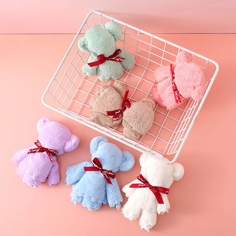 

1/5/10pcs Valentines Day Gift Bear Towel Wedding Gift for Guests Gift To A Girlfriend Boyfriend Party Favors Bridesmaid Present
