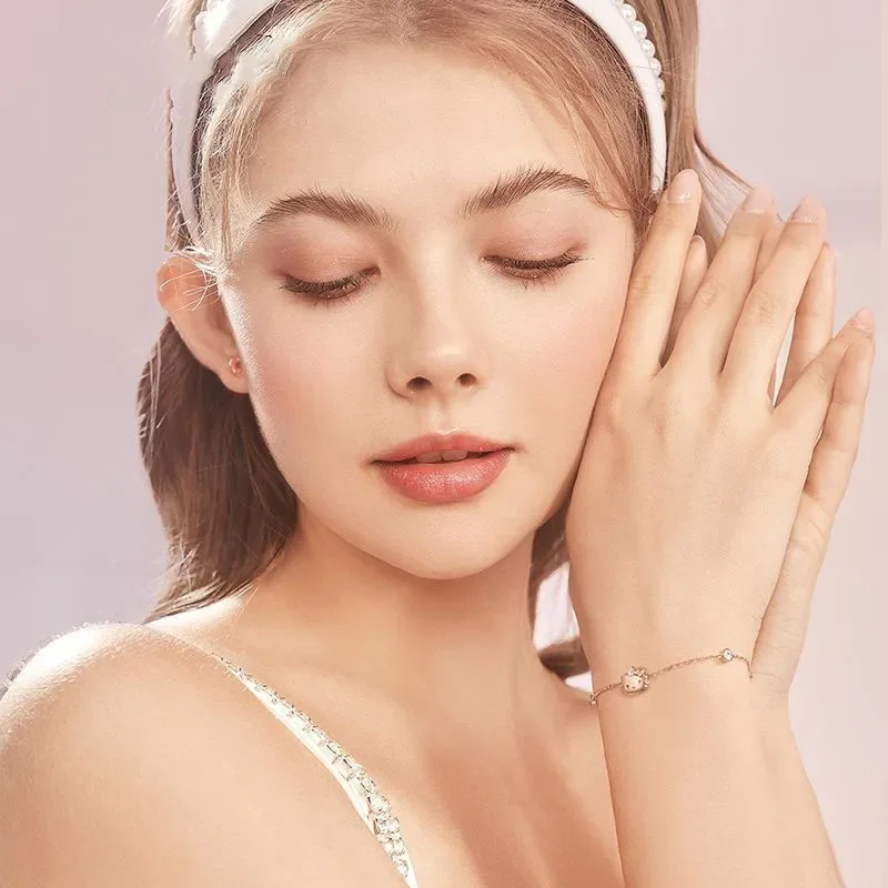 Sanrio Hello Kitty браслет-подвеска милый аниме мультфильм модный лук блестящий браслет