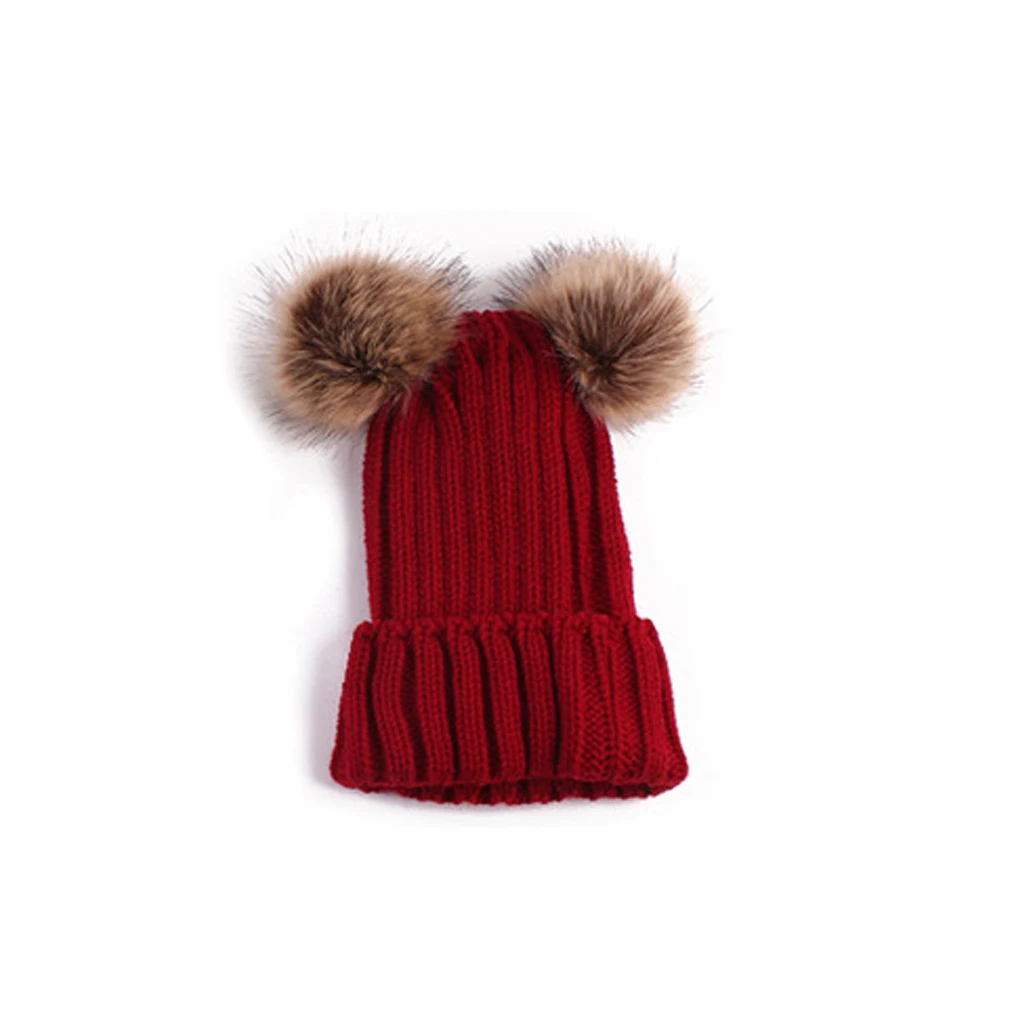 

Beanie Cap Pompom Decorative Warm Hat Comfortable Breathable Autumn Winter Knitted Head Solid Color Casual Outdoor Hats