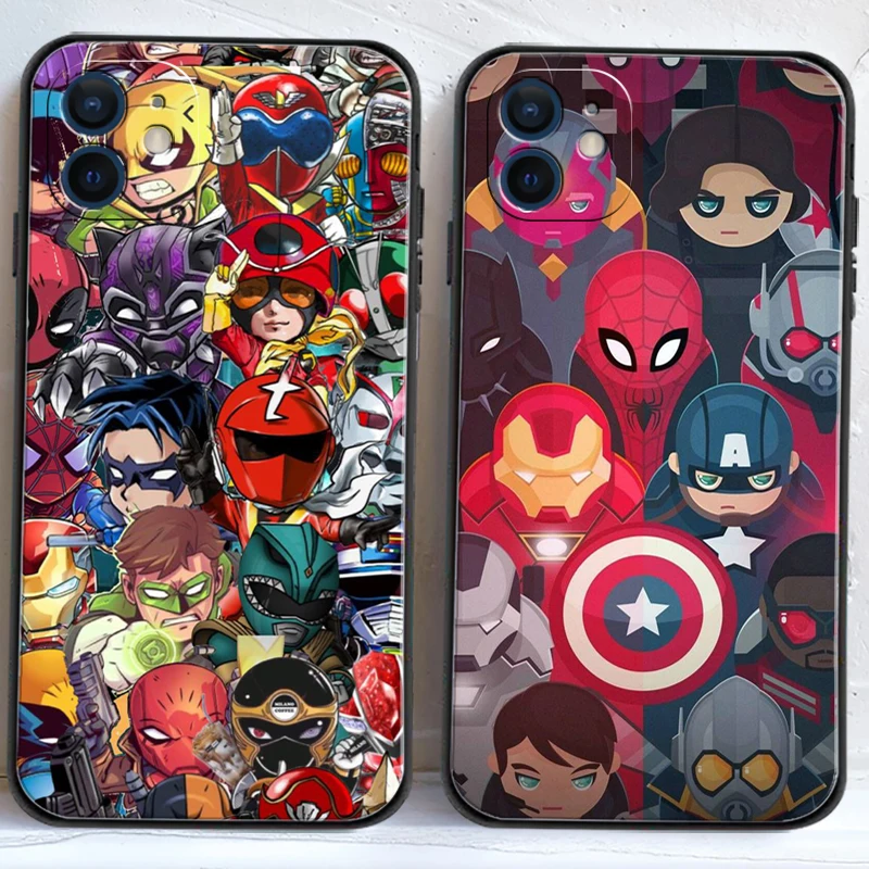 

Marvel Comics Logo Phone Cases For iPhone 11 12 Pro MAX 6S 7 8 Plus XS MAX 12 13 Mini X XR SE 2020 Cases Carcasa Coque