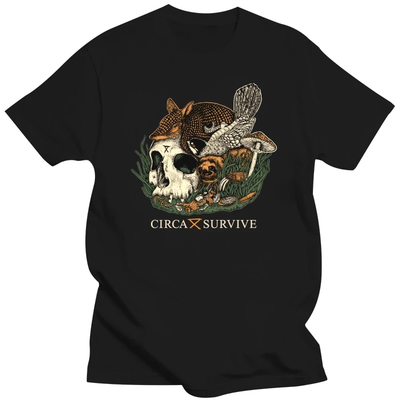 Футболка для выживания около индийской скалы, зеленая футболка с эмблемой Энтони, Saosin