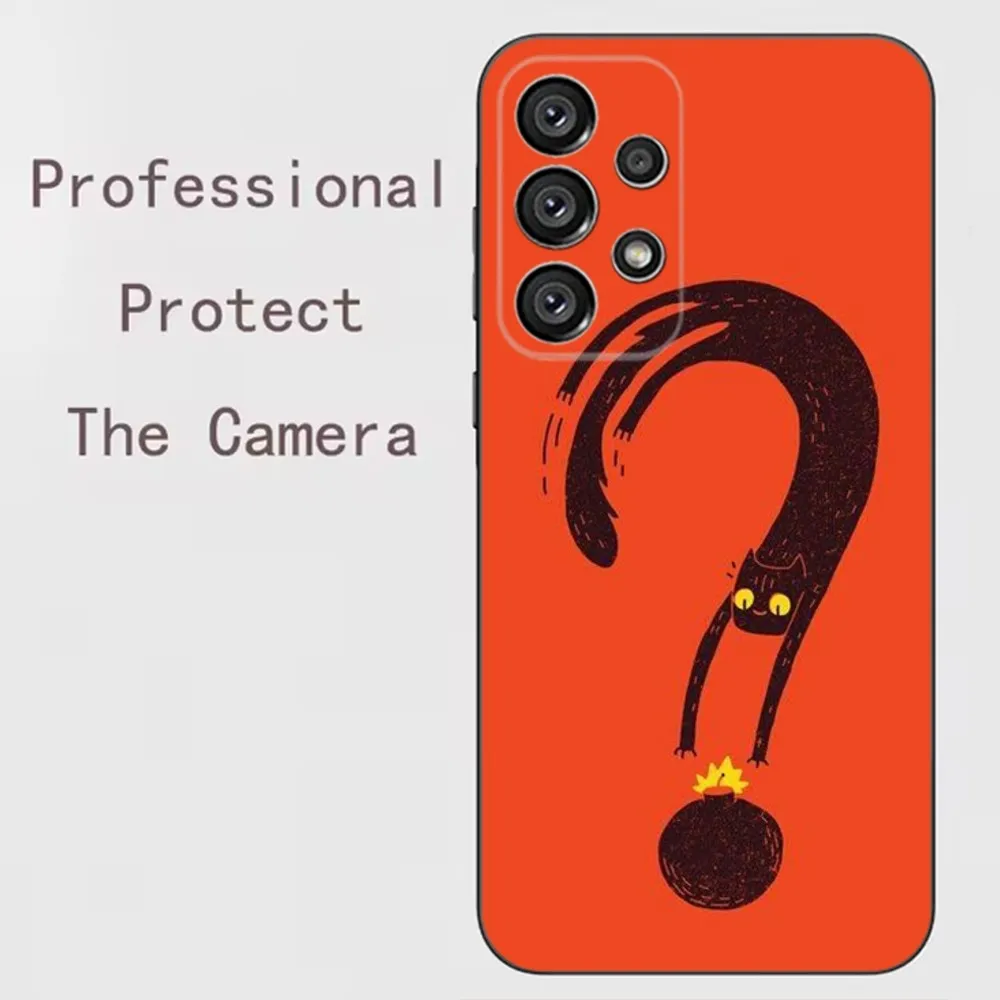 Чехол для телефона J-Jean Jullien Samsung Galaxy A91 A80 A73 A72 A71 A53A52 A32 A31A22 A21s A20 черный чехол