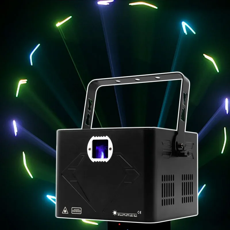 AOPU 5W 10W Полноцветный рождественский лазерный проектор RGB Анимационный концертный