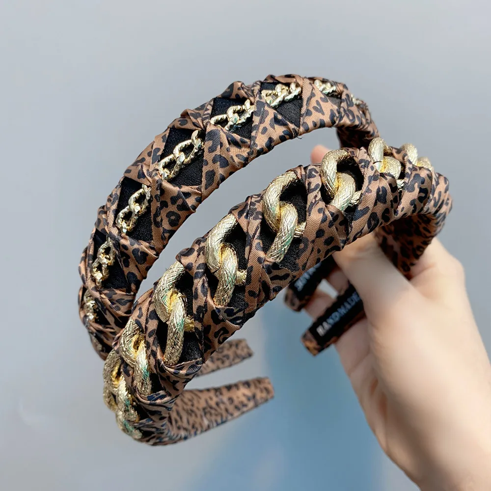 

Модные женские аксессуары для волос в ретро стиле, ободок для волос из сплава, широкий ободок с узлом