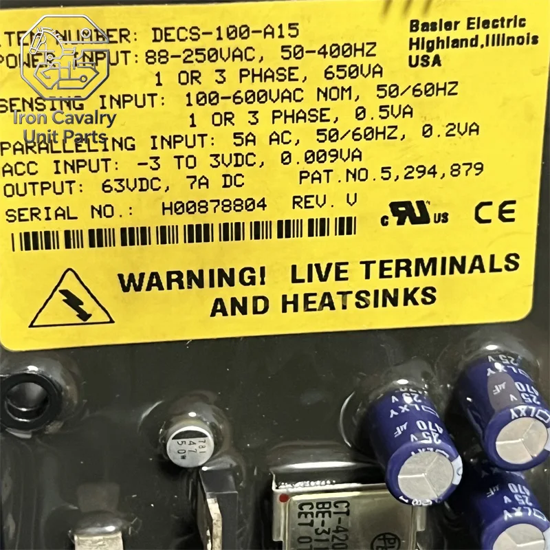 Оригинальный регулятор напряжения BASLER DECS-100-A15, регулятор напряжения для морских генераторов A15, цифровой автоматический регулятор AVR. (art.: 3920daa2d6dda) - 3920daa2d6dda