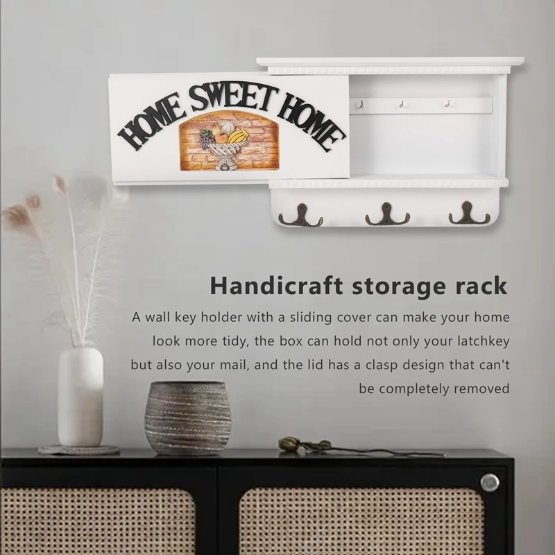SEWS-почтовый держатель для настенной стойки ключей белый декоративный органайзер