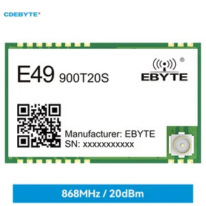 5PCS E49-900T20S RF SOC 868MHz 915MHz 20dBm IPEX Stamp Hole UART 2.5km SMD DIY Electronic Wireless Data Transmission Module IoT