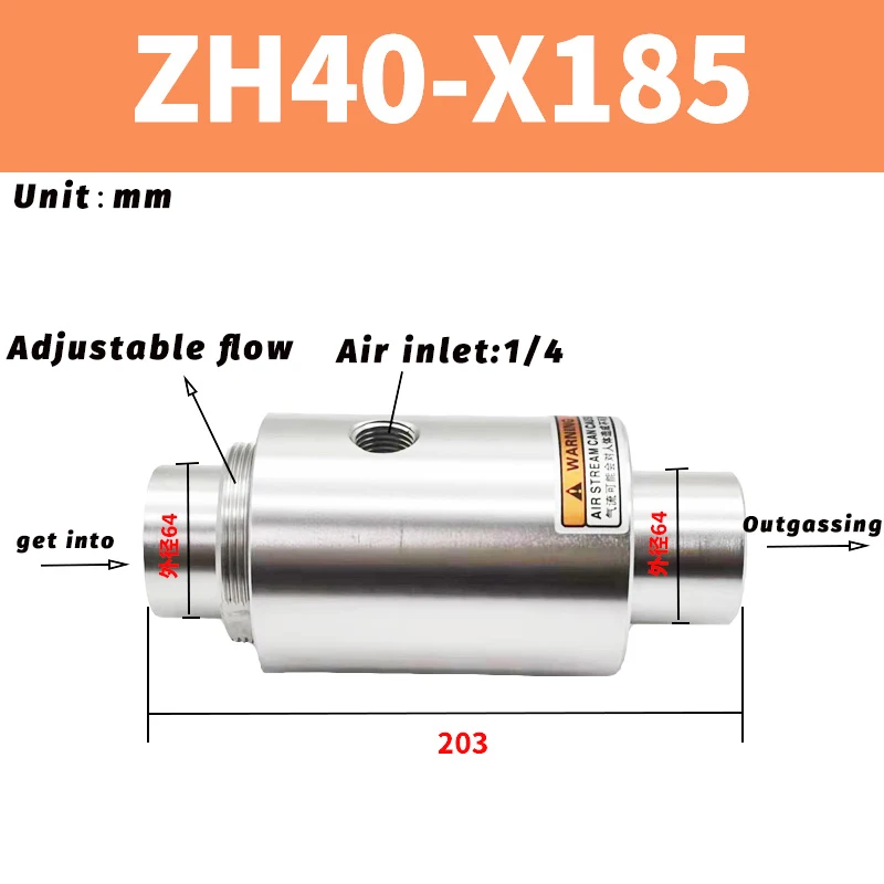 

Пневматический цилиндр AIRSLG ZH10 20 30 40-B-X185