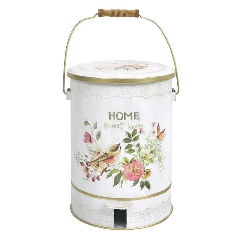 Уличная садовая корзина для мусора металлическая мусорная в европейском стиле