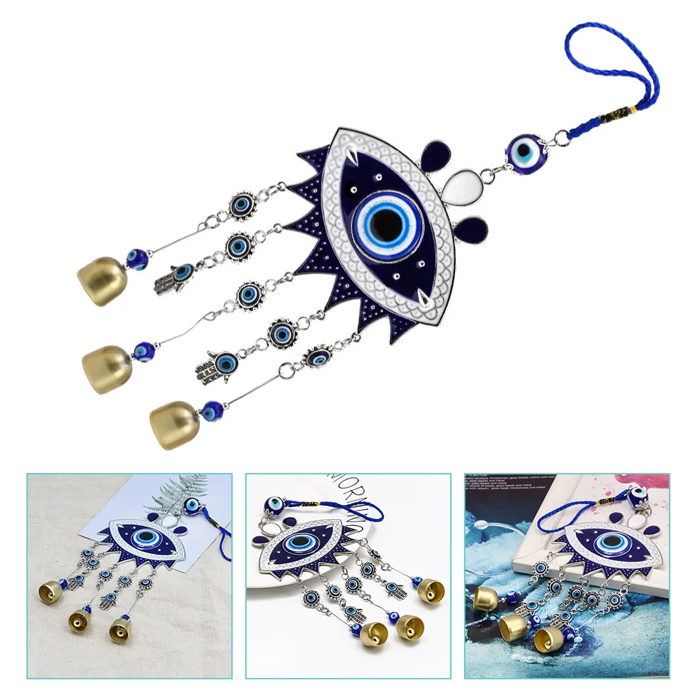 

Blue Decor Car Accessories Blue Car Rear View Mirror Evil Eye Door Mirrors Evil Eye Wall Decor Wind Chime Devil's Eye Pendant