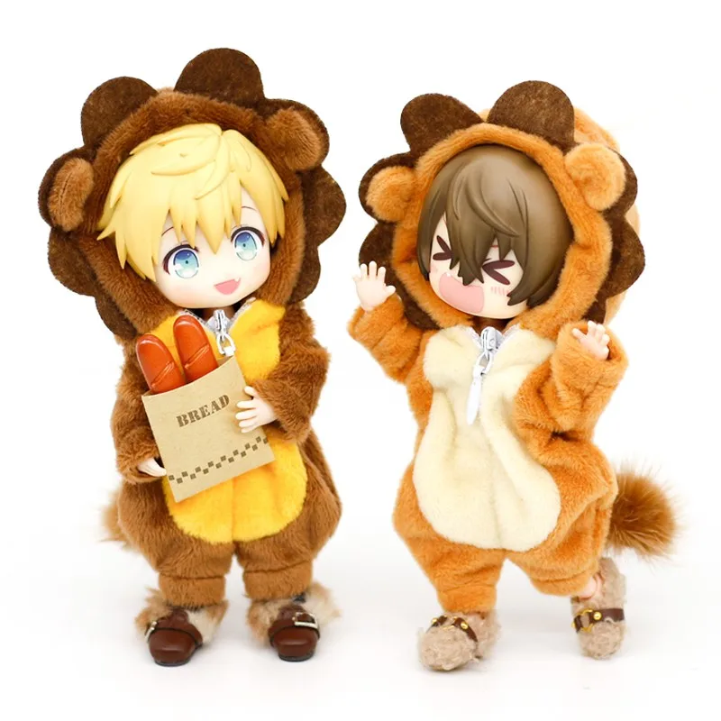 

Ob11 obstui11 Милая Одежда для кукол милый лев тигр подходит 1/12 Bjd Body9 Молли ГГц кукла Рождественский мальчик девочка DIY подарок кукла аксессуары