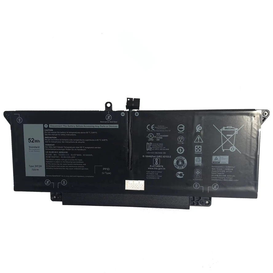 Аккумулятор для ноутбука 7CXN6 HRGYV JHT2H ​ T3JWC XMT81 Latitude 7310 серии 7410 7 6 В/52 Вт/6842 мАч