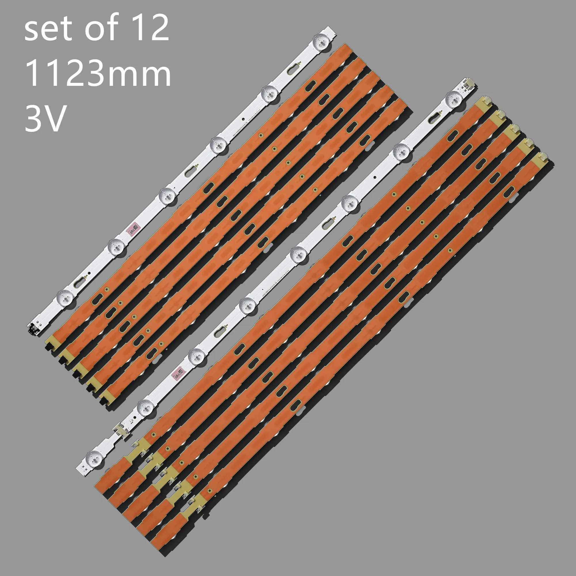 12pcs/Kit LED strips for SAM SUNG 55 TV UE55JU6672 UE55JU6495 UE55KU6172 UN55JU6800 UA55JU50S CY GJ055HGEV4H BN96 34797A