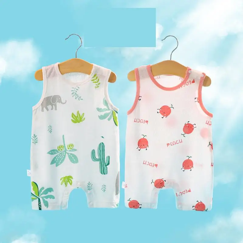 

Newborn Baby Romper Summer Thin Baby Boys Bodysuit Long Sleeved Toddler Girls Clothes Cute Baby Pajamas Children's Clothes