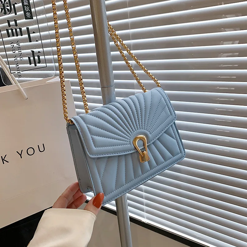 

Small Crossbody Bags for Women 2023 New Luxury Handbags Female Fashion Chain Shoulder Bag Pu Leather Single Side Hand Sac Lady