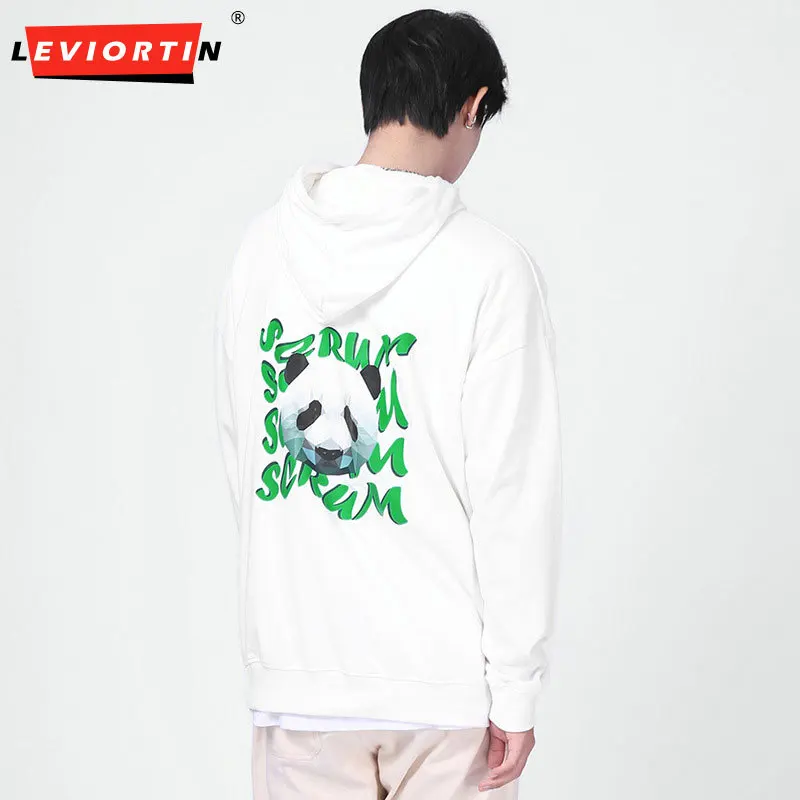

Harajuku Men Streetwear Hoodie Sweatshirt Funny Cartoon Retro Panda Graphic Man Hoodie Cotton Casual Y2K Couples Hooded Pullover