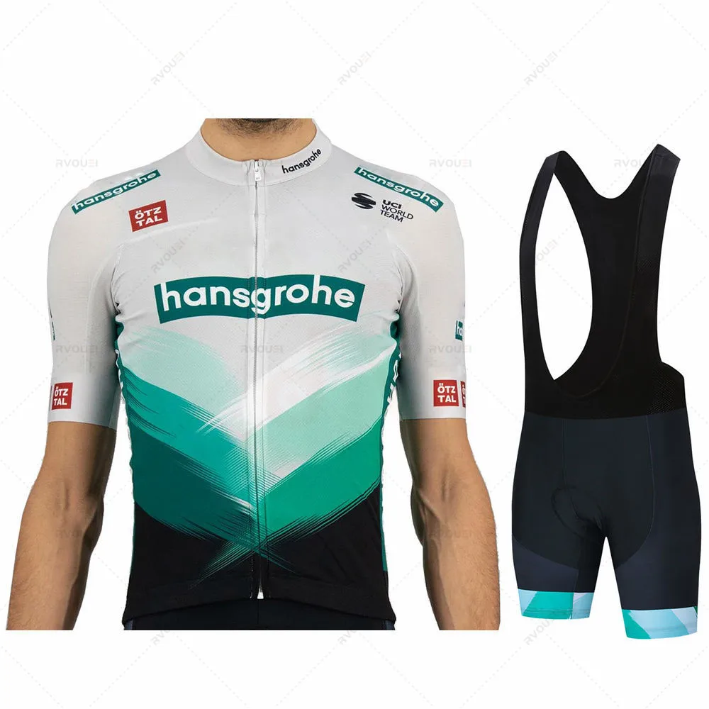 

2021 Maglia новая команда Boraful Hansgrohe Ropa Ciclismo Hombre летняя Велоспорт Джерси дышащая с коротким рукавом Велоспорт одежда